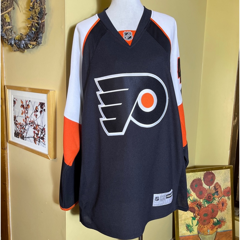 Philadelphia Flyers Size XL Hockey Jersey AUTOGRAPHED Martin Biron Reebok NEW